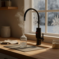 Instant Tankless Water Heater Faucet Gooseneck Faucet with Digital Display Electric Heating Tap Deck Mounted for Homeowners
