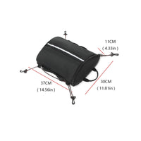 Clip Straps Surfboard Deck Storage Bag Zippered SUP Mesh Storage Bag Reflective Strip