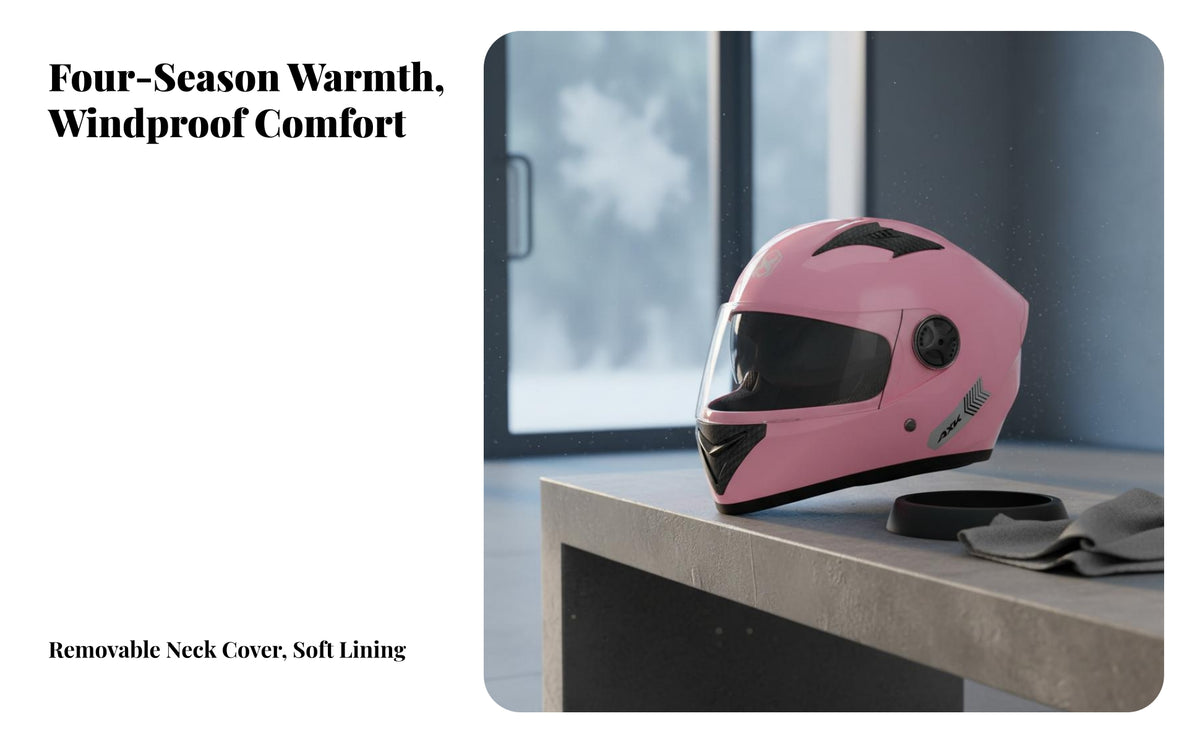 Full Face Anti-Fog Comprehensive Face Protector Coverage 3C Certified Visor Ed Headwear for Motorcyclists, Adults, Daily Commuting