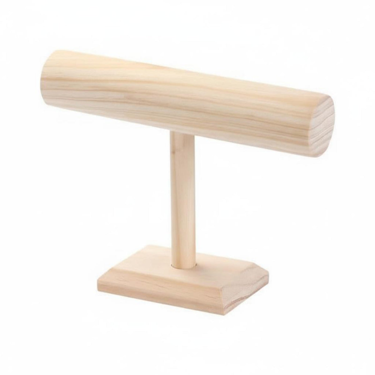 Tiered Design Bracelet Display Rack Sturdy Construction Solid Wood Jewelry Stand Space Saving Wooden Bracelet Display Tangle-Unrestricted for Retail Shop, Boutique, Dresser Top, Craft Fair