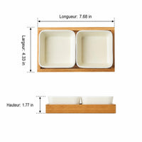 serving tray with dishes