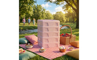 5 Pieces Translucent Cover Expanded Polypropylene Insulated Box Molded Structure Rectangular Insulated Box Recessed Side Panels Thermal Chill Carton Smooth Finish