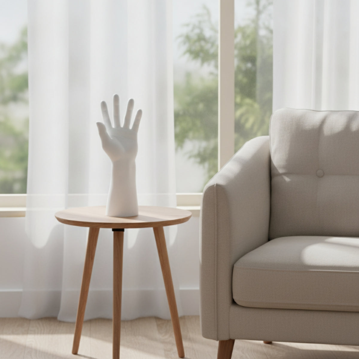 Hand Display with Forearm Smooth Hand Display Mannequin for Jewelry Realistic Prop for Retail Store