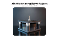 Noise Reduction Air Shock Absorber High Load Capacity Air Damper Mount Long-Lasting Pneumatic Vibration Isolator Easy Installation for Maintenance Technicians, Factory Workers, Mechanics, Production Lines, Workshops, Manufacturing Plants, Factories
