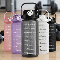 Large Capacity Sports Water Bottle with Straw for Gym and Outdoor Activities