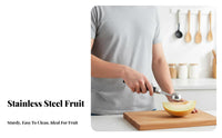 Stainless Steel Fruit Baller Easy to Clean Fruit Baller Ladle Fruit Platter Garnish Tool Comfortable Grip Kitchen Utensil