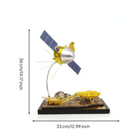 Tianwen-1 Model Detailed Spacecraft Model Metal-Finish Collectible for Collectors, Astronomy Fans, Display Cabinet, Desk, Office