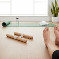 Portable Resistance Stretch Bar Wooden Handle Stretch Band Stick Flexibility Training Rehab Stretching Bar Rehabilitation for Beginners, Physical Therapy