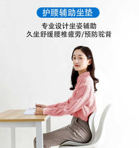 ngt护腰坐垫久坐不累人体工学花瓣坐姿矫正靠背一体成人辅助神器 成人升级款80-120斤适用（运动蓝）