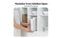 Quadruple-function Film Dispenser Space Saving Household Storage Easy to Install for Pantry