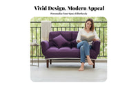 Removable and cleanable Cover Armless Two-Seater Floor Sofa space-saving Design Armless 2-Seater Settee Minimalist design Small Couch inviting Feel for Apartment Dwellers, awayice Workers, Living Room, Bedroom, book corner corner, Playroom