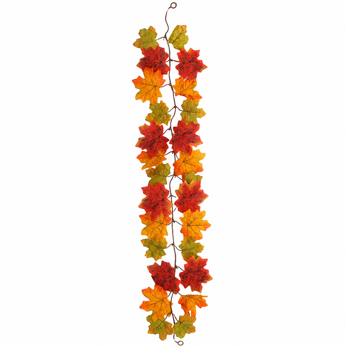 Artificial Maple Vine Autumn Thanksgiving Harvest Decoration for Photography Backdrop Wall Hanging