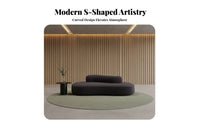 Double-Sided Configuration Curved configurable Sofa Minimalist design Lounge Seating Deep Seat Sectional Couch Ergonomic Support for Business Owners, Interior Designers, Homeowners, Reception Area, Hotel Lobby, Retail retail establishment, Living Room