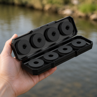 Mythic Deity Fishing Tackle Box Polymer 8 Spool Carp Fishing Rig Storage Box, Scratch Resistant Fishing Line Organiser for Anglers