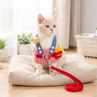 Cat Harness and Leash Set, Durable Polyester H-Style Adjustable Harness for Small Cats, Kitten Harness for Pets Walking and Cat Walking Outdoors