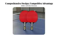 Professional Table Pong Paddle High Elasticity Inverted Rubber Table Racket Sport Paddle Inverted Rubber Racket Balanced Control