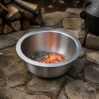 Outdoor Charcoal Brazier BBQ Grill Pit for Home and Camping