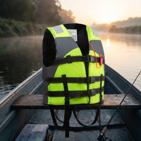 Life Jacket Compact Life Vest with Reflective Strips Soft for Adults, Boating, Fishing