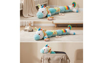 Stuffed Unicorn with Loop Soft Toy Unicorn Baby Comfort Toy Sensory Textured for Babies, Crib, Nursery