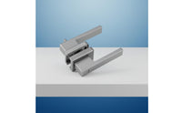 Narrow Frame Glass Door Lock Anti Aluminum Alloy Door Handle Wear-Resistant for Washroom, Office