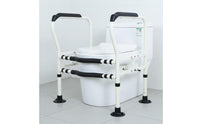 No-Drill Installation Toilet Safety Rail Suction Cup Feet Toilet Grab Bar Frame Sturdy & Long-Lasting for Elderly, Seniors, Bathroom
