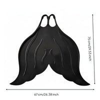 Training Monofin Material Mermaid Monofin Comfortable Foot Pockets Mermaid Aquatic Fin for Pool