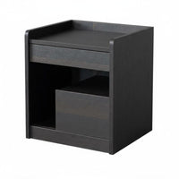 Italian-Inspired Single-Drawer End Table Minimalist design Nightstand Modern Design Bedside Cabinet Storage Solution for Homeowners, Apartment Dwellers, Students, Guest Room, Office, Entryway