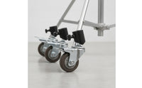 3 Pieces Studio Equipment Caster Metal Caster with Tube Mount 360° Rotation Casters for Video Production