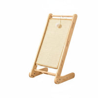 Wooden Frame Cat Scratcher and Stable Sisal Cat Scratching Board Furniture Protector