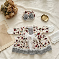 Goose Dress with Bonnet Plaid Goose Outfit with Bonnet Farmhouse Decor for Entryway