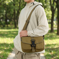 Shoulder Bag for Men with Adjustable Shoulder Strap, Canvas Crossbody Bag for Daily Use and Commute, Man Bag with Storage Function, Bag for Men