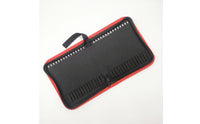Bit Storage Pouch Fold-out Screwdriver Bit Organizer Tool Pouch with Elastic Slots Zippered Organizador Para Brocas Compact