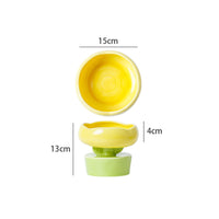 Anti-Tip Ceramic Elevated Pet Dish Large Capacity Ceramic Pet Bowl Stable Elevated Cat Bowl Easy to Clean for Kittens, Small Dogs, Young Dogs