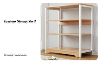 Four-Tier Exposed-Shelf Shelving Single-Tier Space-Saving Design Four-Tier Utilitarian Shelving Single-Tier Versatile Storage Single-Tier