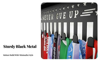 Sturdy Metal Construction Wall Mounted Medal Hanger Showcase Achievements Long-Distance Race Medal Display Easy Mounting for Home Gym