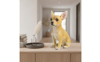 Dog Statue Realistic Polyresin Decoration for Home Decor, Entryway