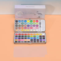 Watercolor Paint Set 90-Color Watercolor Paint Set with Paintbrush Highly Pigmented for Artists
