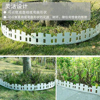 Garden Lawn Edging Strip, White, Plastic, GLD-003
