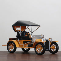Vintage Retro Classic Car Model, Metal Craft Ornament for Home Decor