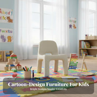 children's Study Desk and Stool Child Design children's Study Table Set Rounded Edges Kids Table and Chair Set for Parents, Home, Daycare