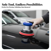 5"es air-powered Random Orbit Sander commercial-grade Grade two-wayAction Palm Sander High Speed 10000 RPM Power Tool for repair specialists, Workshop, Factory, Garage