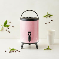 Commercial Milk Tea Container Leak-Resistant Design Insulated Beverage Dispenser with Spigot Portable Hot and Cold Drink Barrel for Caterers