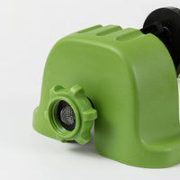 Curved Metal Tube Brass Nozzle Sprinkler Green Base Lawn Sprinkler Hose Connection Outdoor Watering Compact
