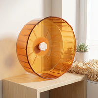 Silent Hamster Exercise Wheel and 22cm Hamster Wheel, Large Hamster Wheel for Hedgehogs, Cage-Mounted Dual-Axis Design with Ridged Surface