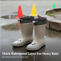 child's Full-Body-Piece Raincoat Easy Toilet Access Young Child Full Body Raincoat Thickened Material Single-Piece Rain Suit for Children, Girls