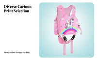 Crotch Strap Swim Flotation Vest Buckle Closures for Swimming, Water Play