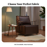 Minimalist Design Cushioned frameFrame Armchair Italian Inspired Metal Frame suspension Chair Modern aesthetic Lounge Seat Comfortable Cushioning for Homeowners, Adults, Living Room, Balcony, perusing alcove, Home Office
