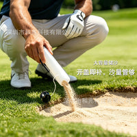 Golf Sand Bottle Portable with Clip for Outdoor Practice and Course Use Car Sand Bottle with Clip for Divot Repair