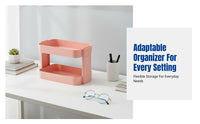 Minimalist Desktop Storage Rack, Multitier Shelf Unit, Bedside Organizer, Office Desk Shelf, No Installation Needed