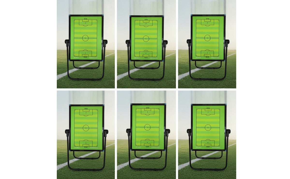 Soccer Board with Stand Freestanding Football Strategy Board with Stand Double-Sided for Coaches, Trainers, Match Planning, Team Talks
